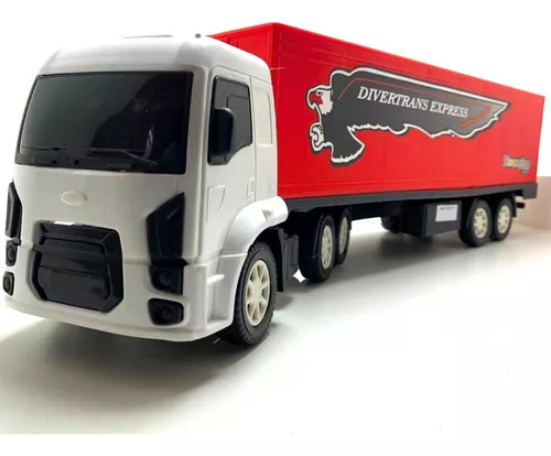 BRUTUS - CARRETA TOP DE CONTROLE REMOTO SCANIA VERMELHO RUBI RC 1/14 