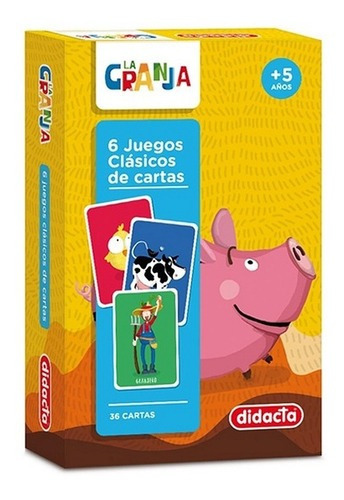 Juego De Mesa 6 Juegos Clásicos De Cartas La Granja Didacta