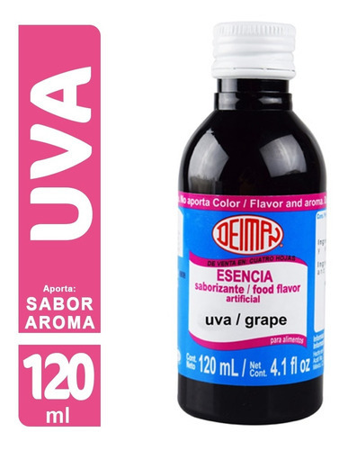 Esencia De Uva 120ml Deiman, Sabor Y Aroma