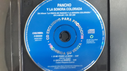 Pancho Y La Sonora Colorada - Cd Single Promo