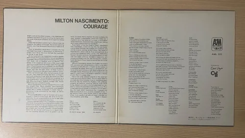 Lp Milton Nascimento Courage Vinil Import 1970 Japao Promo Lp Milton Nascimento Courage Vinil Import 1970 Japao Promo