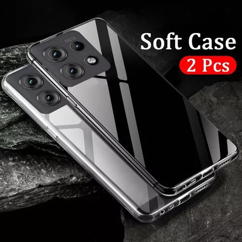 Para Moto G75 5g Clear Full Protective Case + Mica