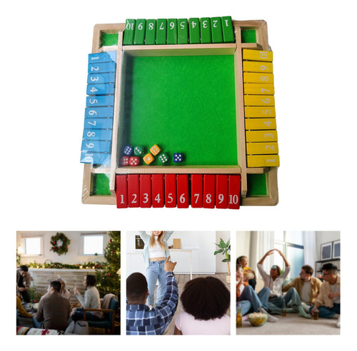 Juego De Mesa Con Tapa Digital, Juego De Mesa Cuatro Colores