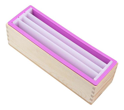 - 1200ml Molde Para Hacer Jabón Caja De Madera Con Partición