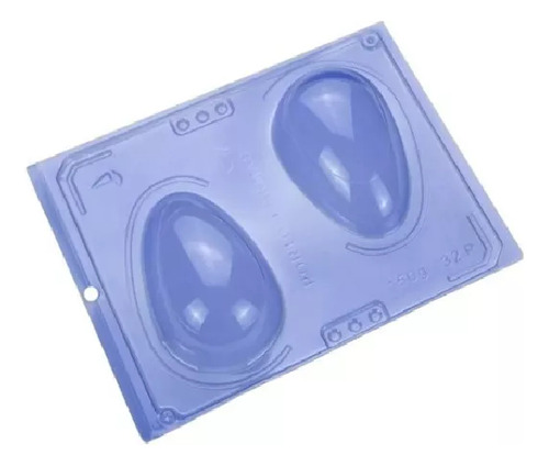 Forma Para Ovo De Páscoa Liso 100g 3 Partes Com Silicone