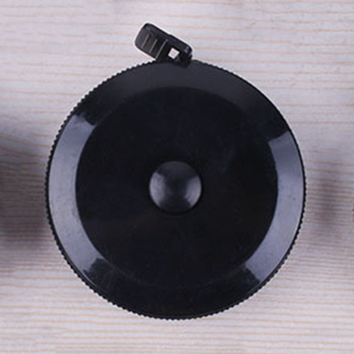 Mini Cinta Métrica Suave Portátil Negra De 1,5 M/60 Pulgadas