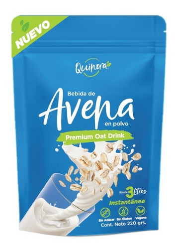 Bebida De Avena En Polvo Instant. Sin Lactosa. Vegana 220g