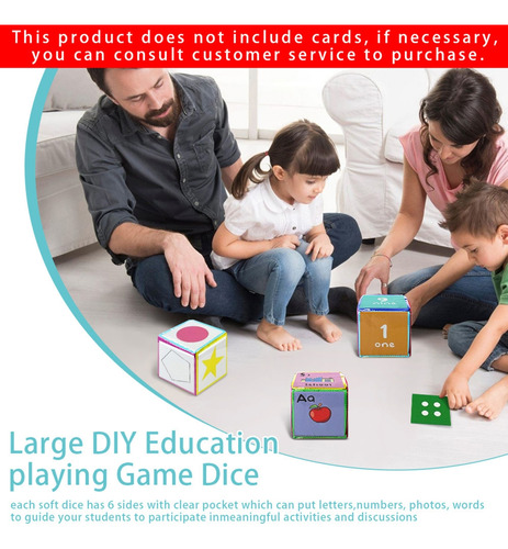 Juego Educativo Diy Dices Classroom Soft Dices