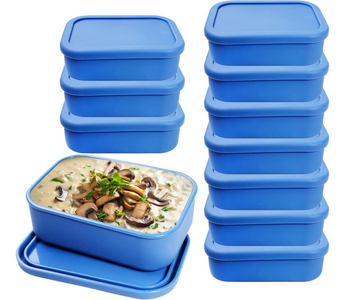 Bandejas De Silicona Para Congelador De 2 Tazas Azules