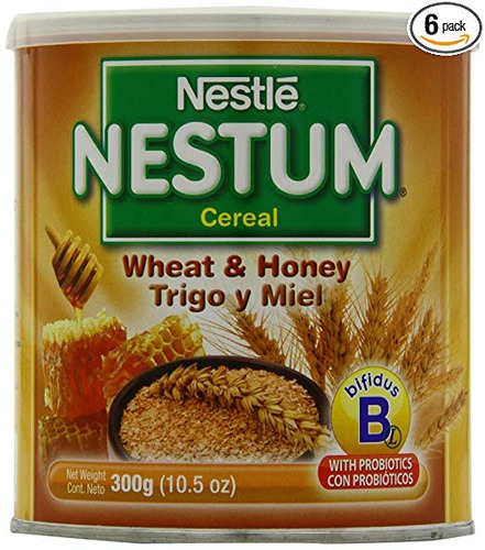 Nestle Nestum Cereal, Trigo Y Miel, Container 10,5 Onzas (pa