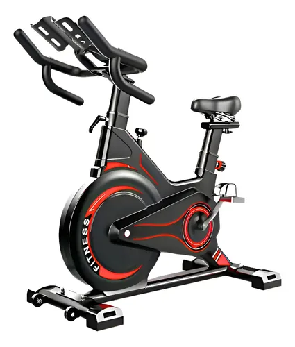 Bike Spinning Ergométrica Bicicleta Profissional C/regulagem Cor Preto/vermelho