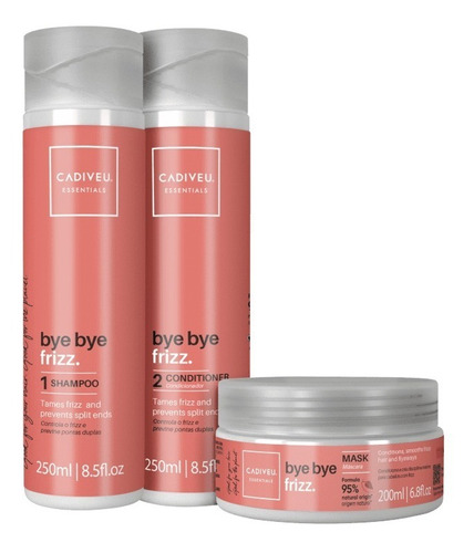 Cadiveu Essentials Bye Bye Frizz Nutrição Kit (3 Produtos)