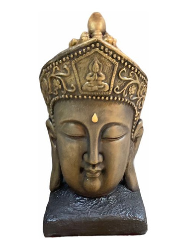 Cabeza De Buda Decorativa Golden 50 Cm