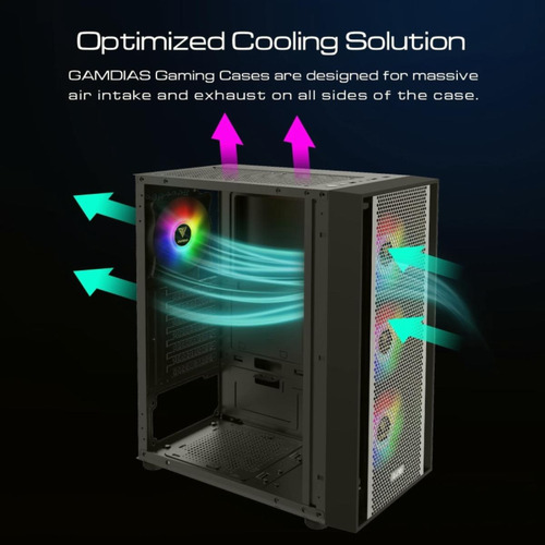 Zeus Gamdias Atx Mid Tower Carcasa Para Computadora Con