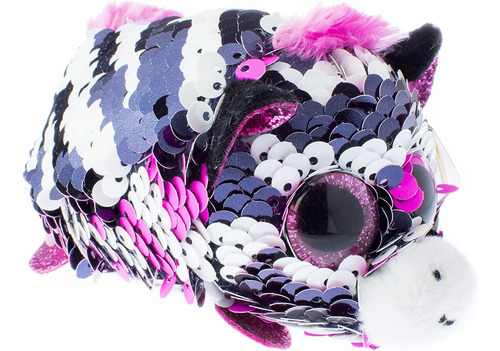 Peluche Con Lentejuelas Ty Beanie Babies Zoey Pink Zebra
