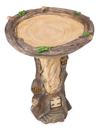 Hermoso F Pedestal De Baño For Pájaros Marrón Hecho A Mano F