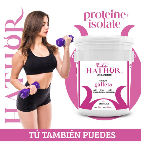 Proteína Whey Hidrolizada Isolate Hathor 5kg Varios Sabores Galleta