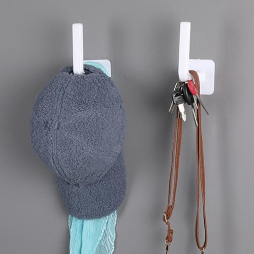 Gancho Percha Soporte Multiuso Organizador Adhesivo Pared