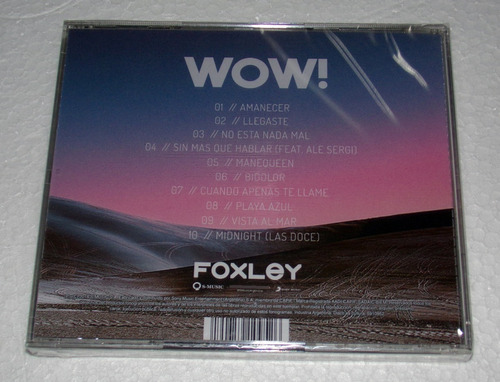 Imagen 2 de 2 de Foxley Wow! Cd Nuevo Sellado
