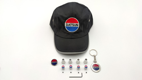 Llavero Datsun Auto Camioneta Pin Gorra Tapon Valvula Kit 