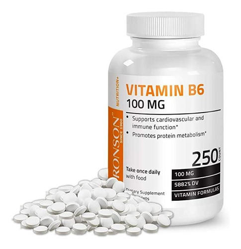 Vitamina B6 100 Mg Premium Vitamina B6 Suplemento - Promuev.