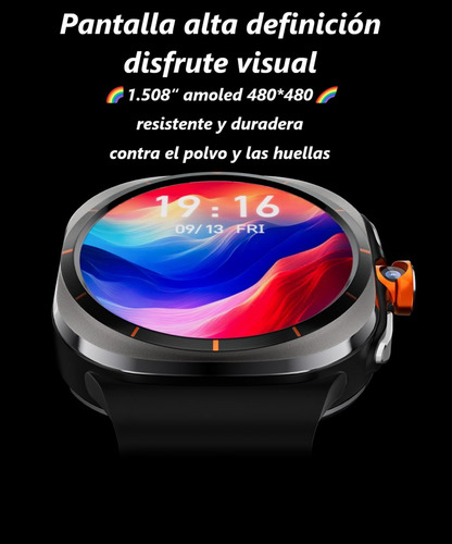 Smartwatch Gps + Celular Amoled 3+32gb Android Tiktok Camara U8 Ultra