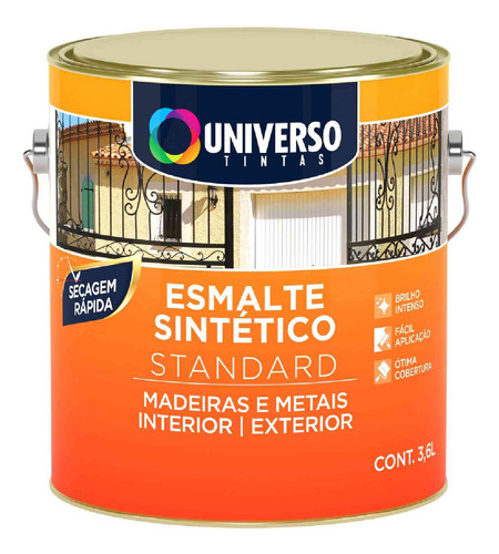 Tinta Esmalte Sintético Standard Cor Vermelho Metal 3,6 L