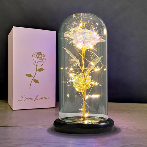 Lámpara Flores Rosas Artificiales, Regalo Para Mamá Y Novia