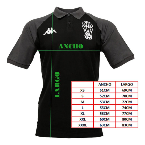Imagen 7 de 8 de Polo Salida Huracán 2023 Kappa Black