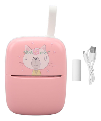 Mini Impresora Inalámbrica Cartoon Kitty Pattern Pregunta Eq
