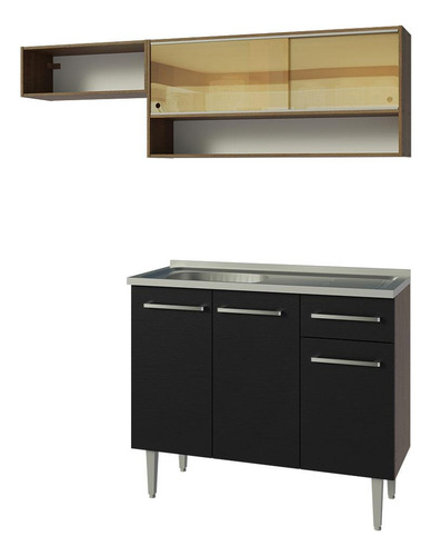 Cocina Integral Completa Modular Madesa Emilly 165cm Mn 01