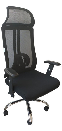 Imagen 2 de 6 de Silla Deoficina Gerencial Everest Color Negro