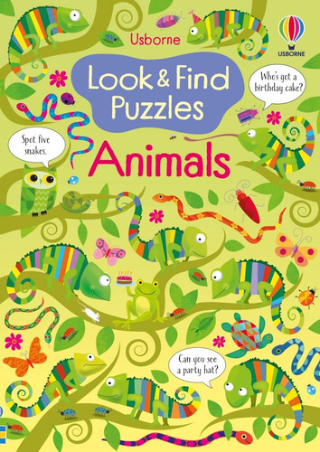 Look And Find Animals - Usborne, De Lucas, Gareth. En Inglés, 2022