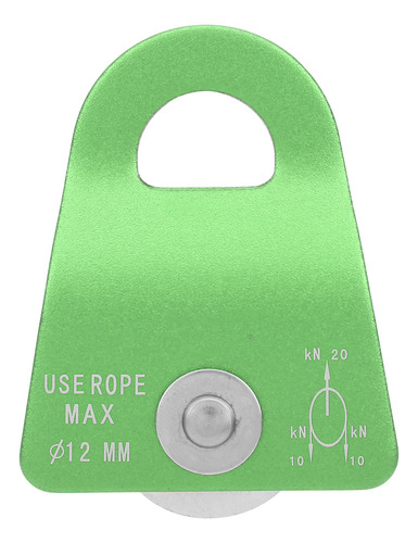 Polea Única Con Placa Lateral De Descenso Para Equipo De Esc