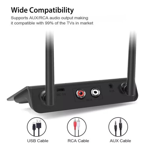 Transmisor Bluetooth Y Receptor De Tv De Largo Alcance