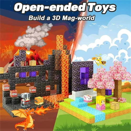 Bloques De Construcción Magnéticos Aleatorios De Minecraft 1