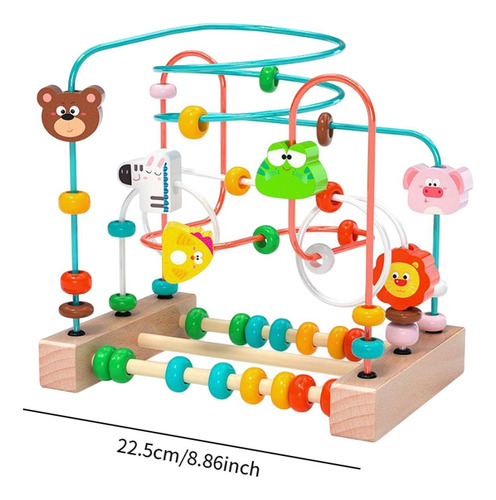 Bead Maze Juguete Colorido Montaña Rusa Matemáticas Animal