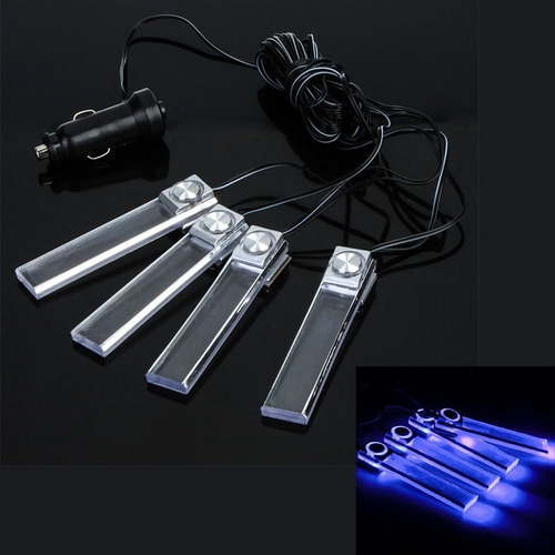 Kit De Luces Led Para Ambientes Interiores De Coche, 4 Unida