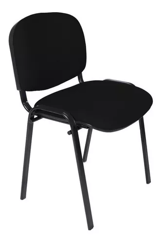 ▷ Silla Oficina Alfred Color Negra Tela Reposacabezas 59x50x124 Cm