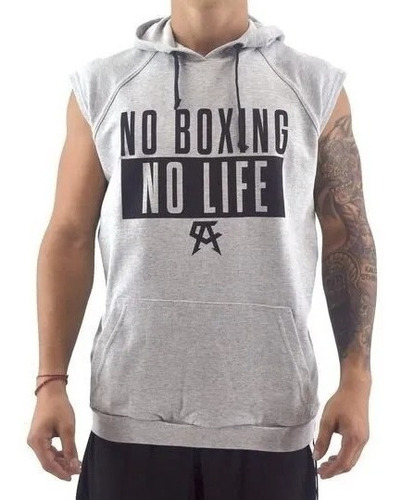 Sudadera Rústica C/capucha Marca Bronx , No Boxing No Life