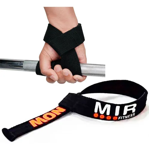 Correas Cintas Straps De Agarre Para Barra Gym Mir Par Cuota