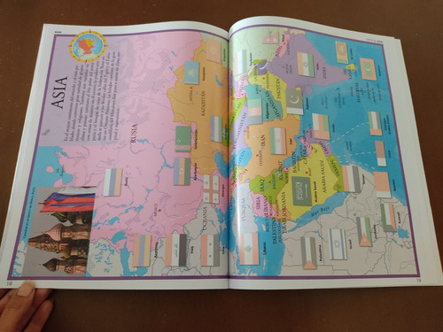 Libro Atlas De Las Banderas Con Pegatinas - 