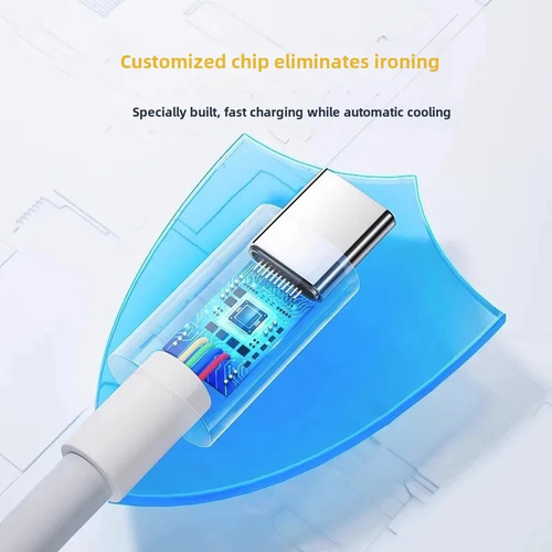 Cable De Carga Rápida De 120 W Zhiyi Tipo C De 1 M