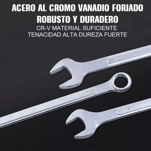 ~ Juego De Herramientas De Llave Combinada De 14 Piezas