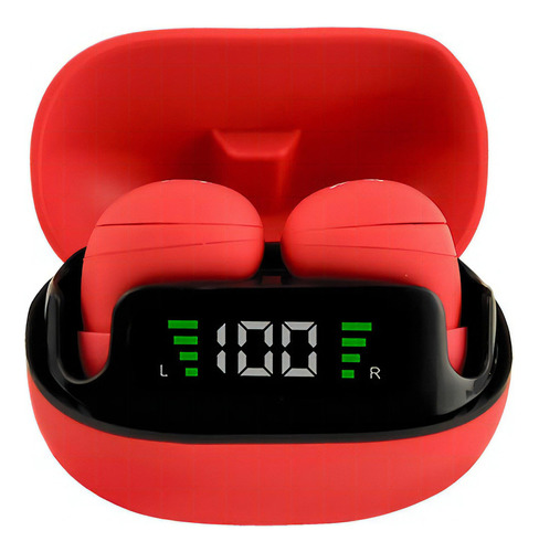 Audifonos Inalambricos Intrauriculares Tws Mini Beats Perfec Color Rojo