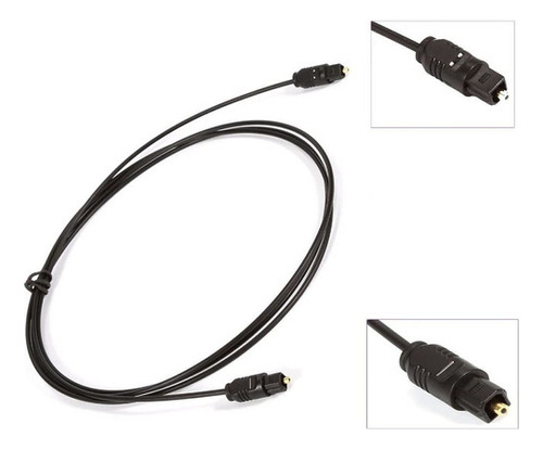 Cable De Audio Fibra Óptica Digital Toslink 1 Mt 4mm I Css®