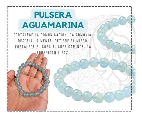 Pulsera Aguamarina