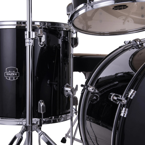Set Bateria Mapex Comet Black + Asiento + Platillos