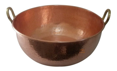 Tacho De Cobre Artesanal 30 Litro - 54 Cm De Diâmetro