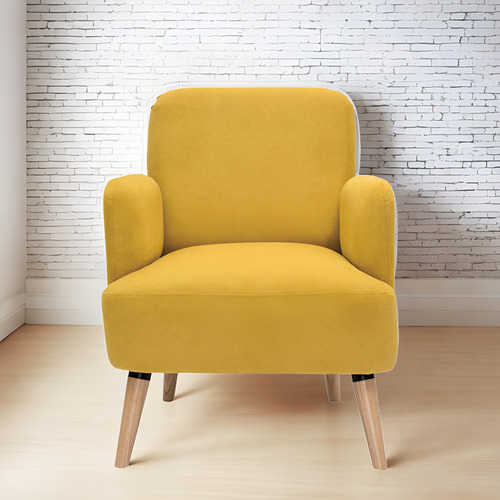 Sillón Nórdico Bremen Color Amarillo Tu Mesita